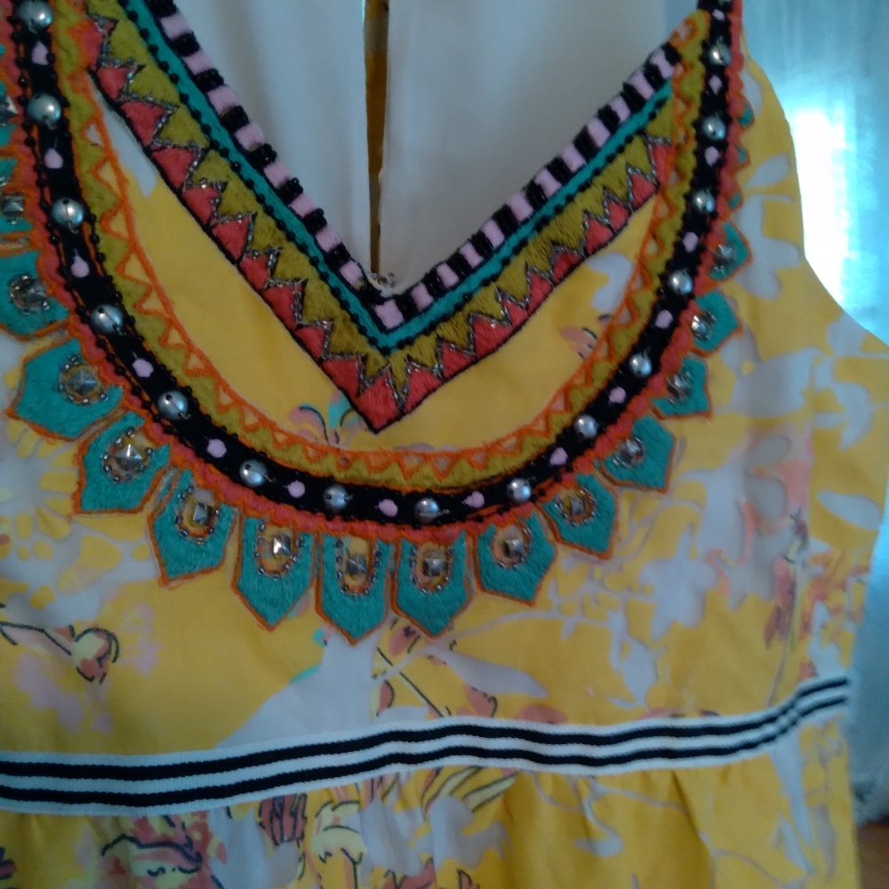 Yellow Floral Baho